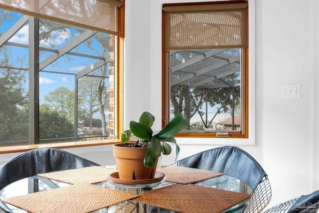 view of dining space