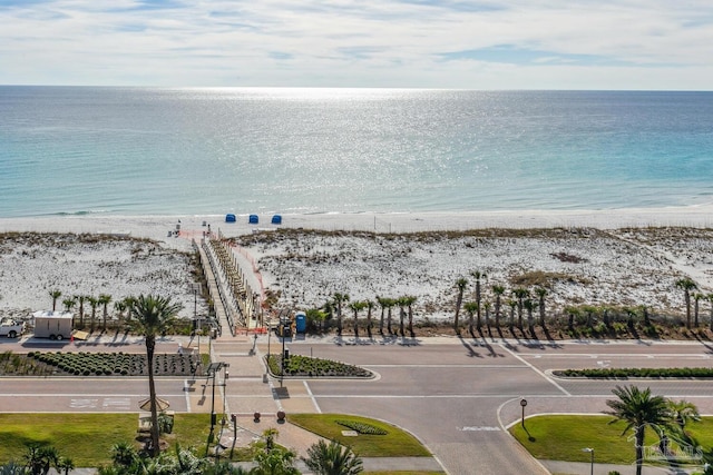 property view of water with a view of the beach