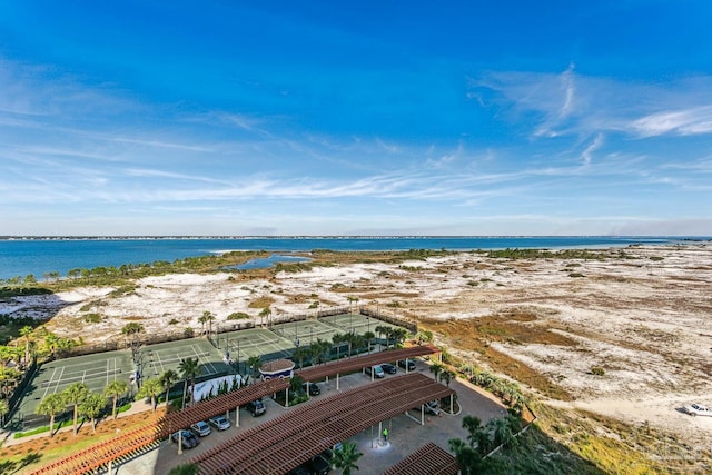 water view with a view of the beach