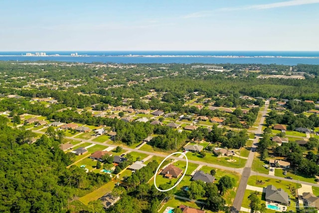 7292 Broadmoor St, Navarre, FL 32566 - aerial view of residential area featuring a large body of water