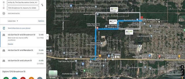 7292 Broadmoor St, Navarre, FL 32566 - map / location