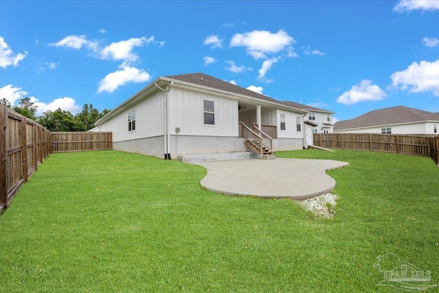 10826 Blacktail Loop, Pensacola, FL 32526 - rear view of property featuring a patio and board and batten siding