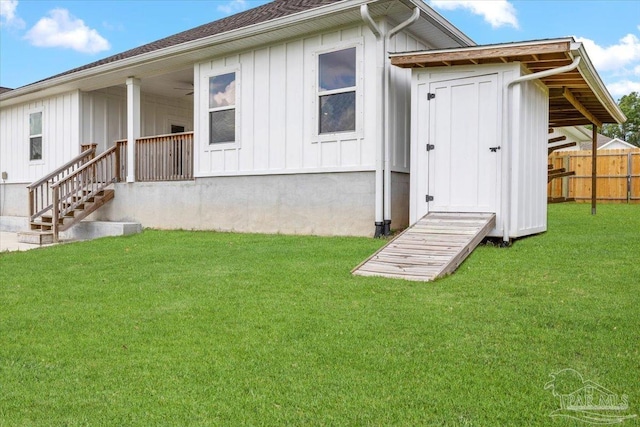 10826 Blacktail Loop, Pensacola, FL 32526 - back of property featuring board and batten siding