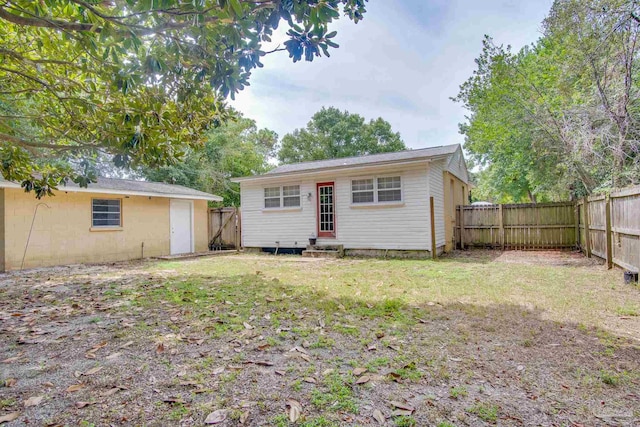 view of back of property