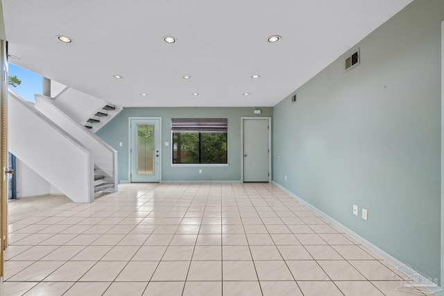 1567 Whisper Bay Blvd, Gulf Breeze, FL 32563 - spare room with recessed lighting, stairs, and baseboards
