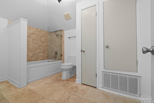 1567 Whisper Bay Blvd, Gulf Breeze, FL 32563 - full bathroom featuring toilet, bathing tub / shower combination, stone finish flooring, and baseboards