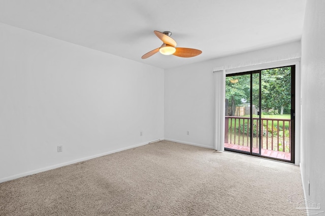1567 Whisper Bay Blvd, Gulf Breeze, FL 32563 - carpeted empty room with a ceiling fan and baseboards
