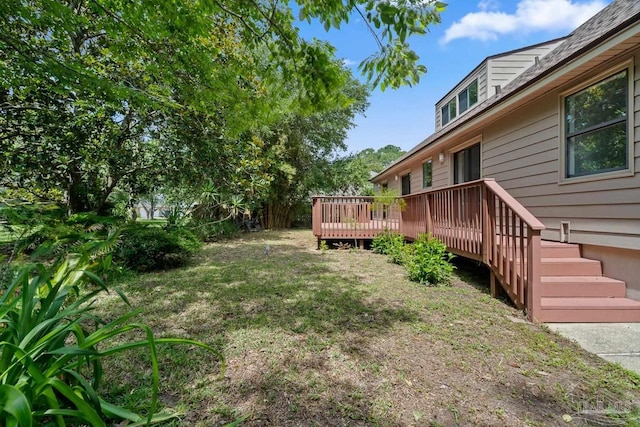 1567 Whisper Bay Blvd, Gulf Breeze, FL 32563 - view of yard featuring a deck