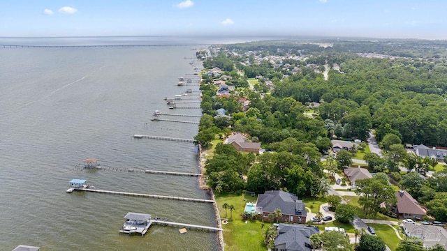 1567 Whisper Bay Blvd, Gulf Breeze, FL 32563 - aerial overview of property's location with a large body of water and nearby suburban area