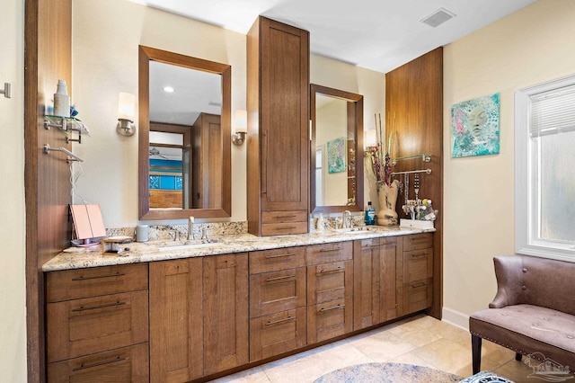 bathroom with vanity