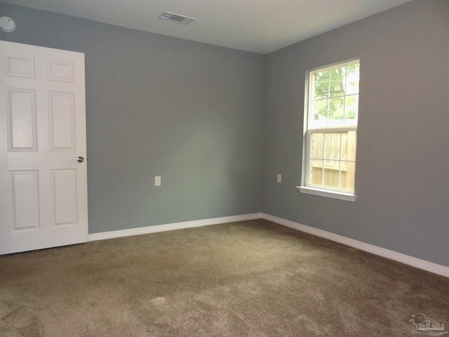 view of carpeted empty room