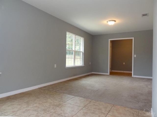 view of tiled empty room