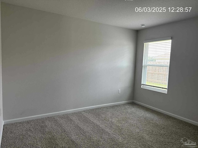 8659 Tarsus Dr, Milton, FL 32583 - carpeted empty room with baseboards, a textured ceiling, and a smoke detector