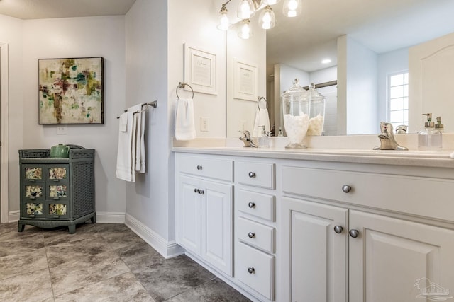 bathroom featuring vanity