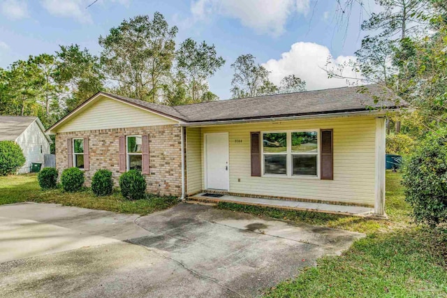 view of ranch-style home