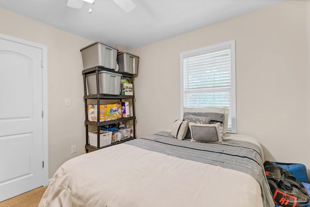 106 W Meadow Dr, Atmore, AL 36502 - bedroom featuring light colored carpet and a ceiling fan