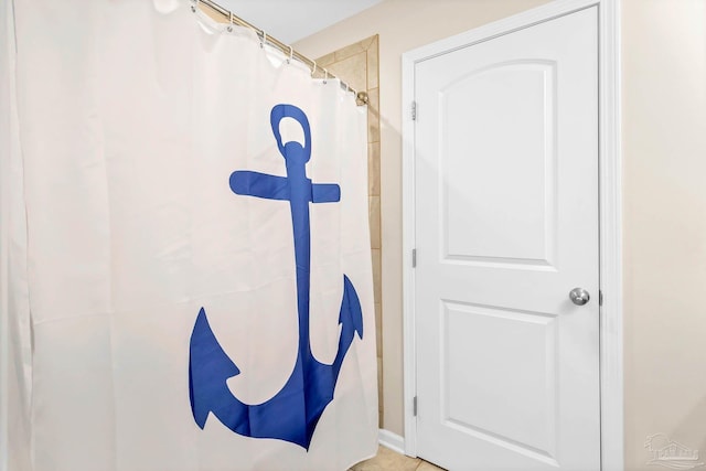 106 W Meadow Dr, Atmore, AL 36502 - bathroom with curtained shower