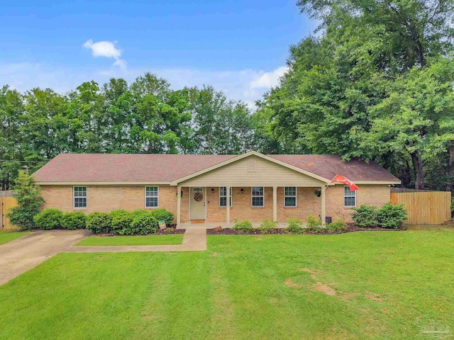 106 W Meadow Dr, Atmore, AL 36502 - single story home with brick siding and a shingled roof