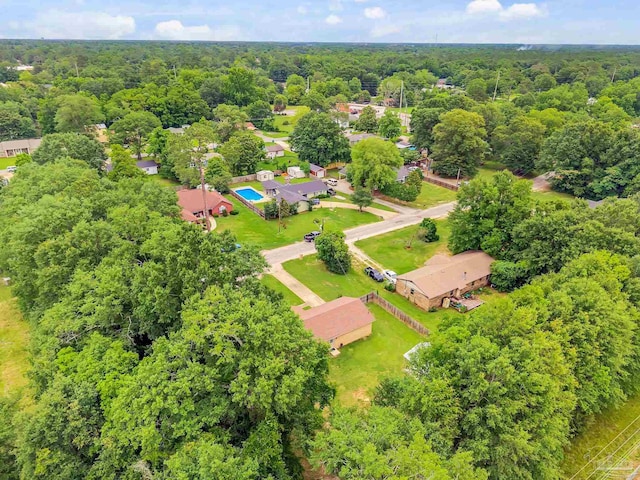 106 W Meadow Dr, Atmore, AL 36502 - bird's eye view of a heavily wooded area