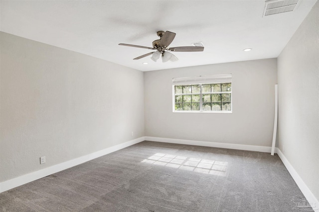 9852 Hillview Dr, Pensacola, FL 32514 - carpeted empty room with a ceiling fan and baseboards