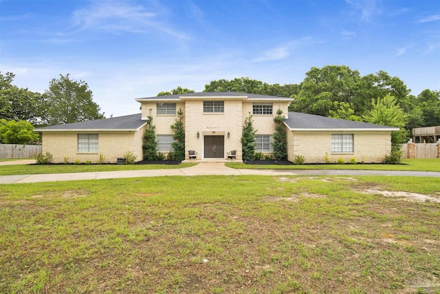 9852 Hillview Dr, Pensacola, FL 32514 - traditional-style house featuring curved driveway and brick siding