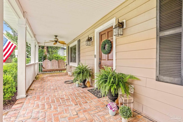 2803 Venetian Way, Gulf Breeze, FL 32563 - porch featuring ceiling fan
