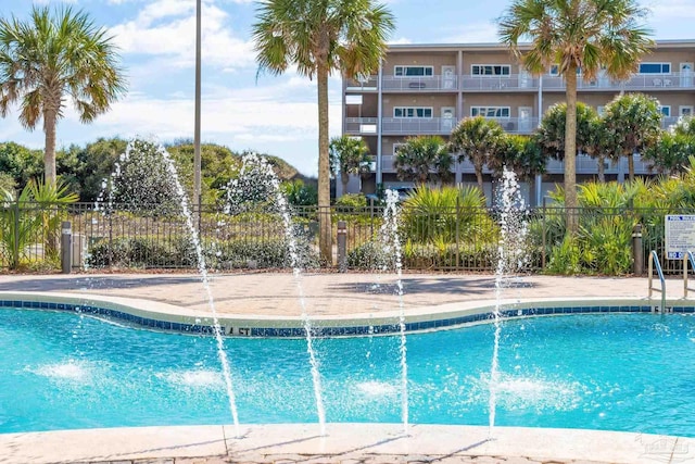 850 Ft Pickens Rd Unit 540, Pensacola Beach, FL 32561 - view of swimming pool with fence