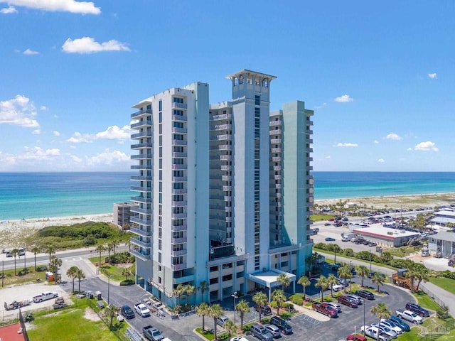 850 Ft Pickens Rd Unit 540, Pensacola Beach, FL 32561 - aerial view with a water view and a beach view