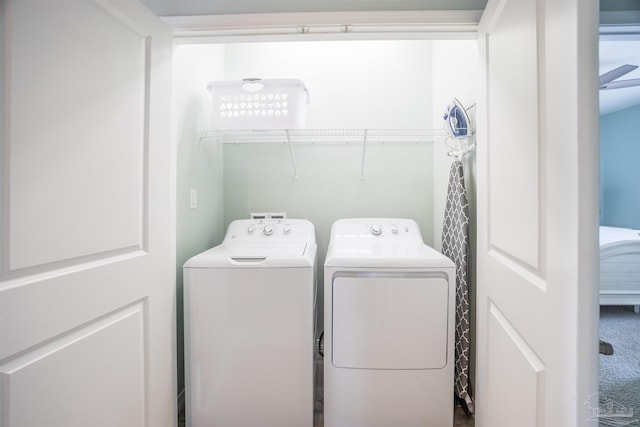 laundry area with washer and clothes dryer