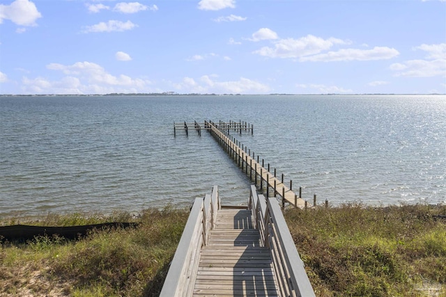 9616 Indian Stone Ct Lot 8, Navarre, FL 32566 - dock area with a water view