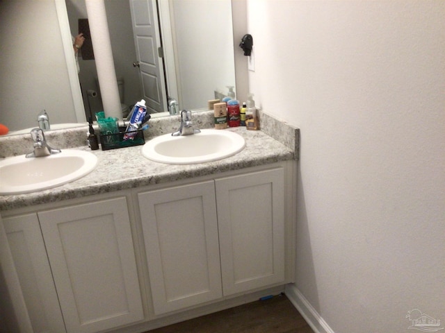 bathroom featuring vanity