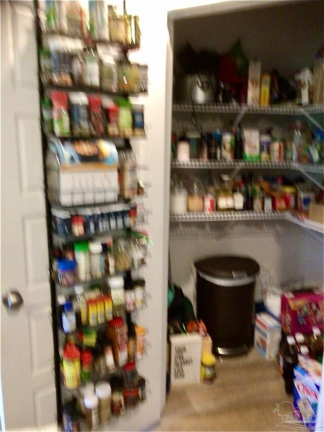 view of pantry