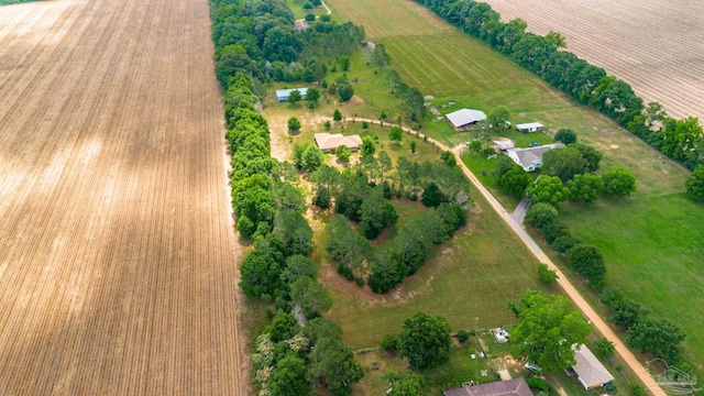 8206 Chumuckla Hwy, Pace, FL 32571 - aerial overview of property's location featuring rural landscape and rows of crops
