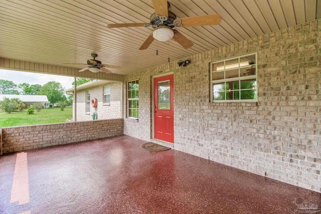 8206 Chumuckla Hwy, Pace, FL 32571 - view of patio / terrace with ceiling fan