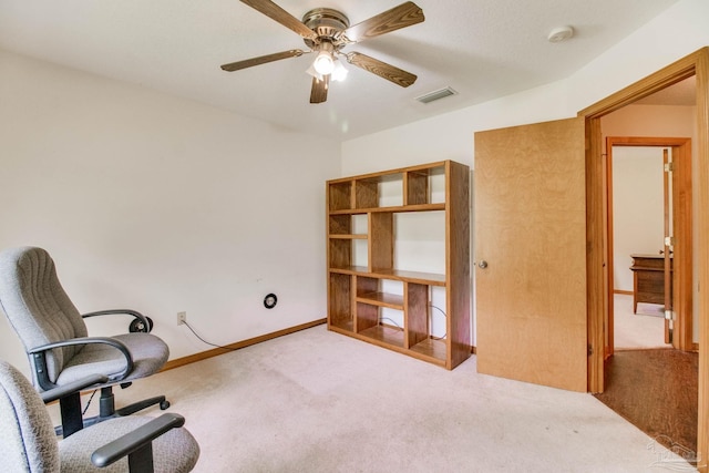 8206 Chumuckla Hwy, Pace, FL 32571 - unfurnished room featuring carpet floors, a ceiling fan, and baseboards
