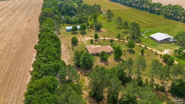 8206 Chumuckla Hwy, Pace, FL 32571 - aerial overview of property's location with rural landscape and large plots for crops