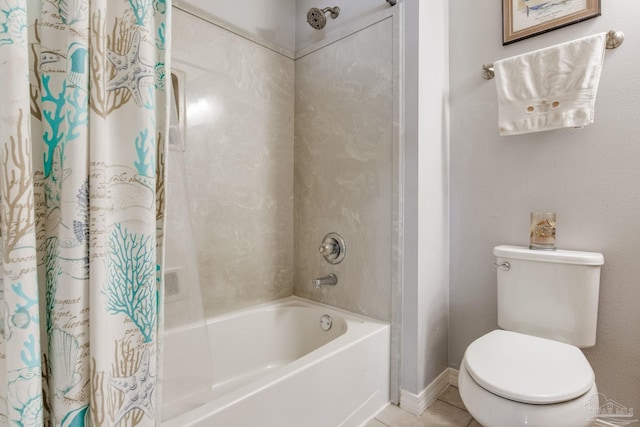 2661 Avenida De Sol, Navarre, FL 32566 - bathroom with shower / bathtub combination with curtain and tile patterned flooring