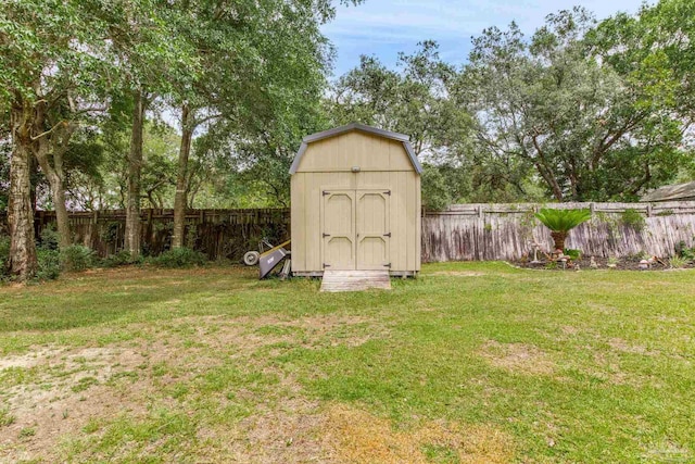 2661 Avenida De Sol, Navarre, FL 32566 - view of shed featuring a fenced backyard