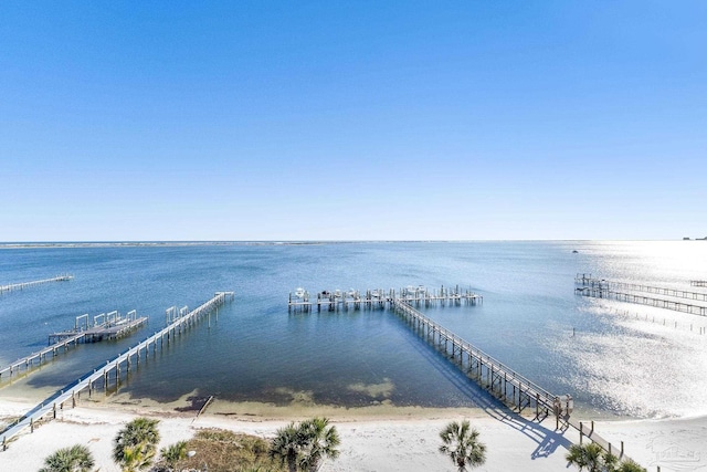 water view with a pier