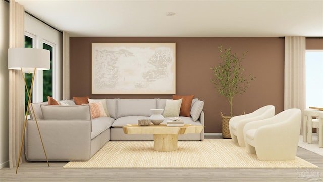 4766 Runway Dr Lot 16G, Pace, FL 32571 - living area featuring baseboards and wood finished floors