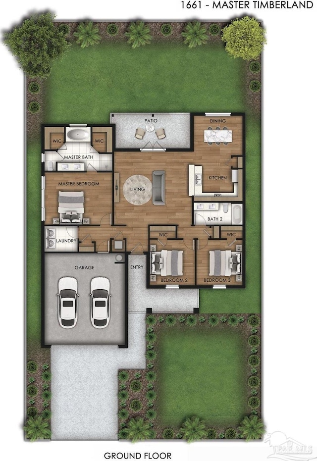 7919 Twin Lake Dr, Milton, FL 32583 - home floor plan