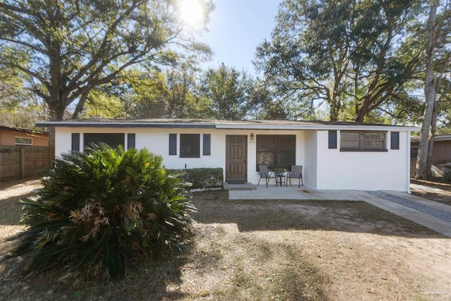 view of front of house featuring a patio area