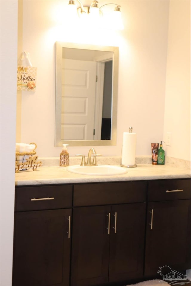 bathroom featuring vanity