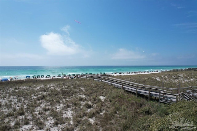 water view with a beach view