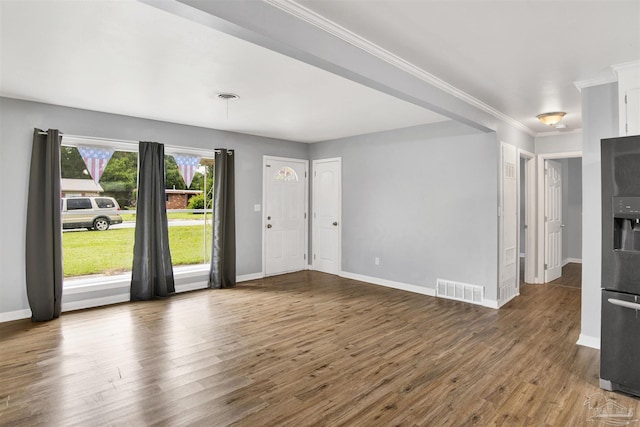 6790 Data St, Pensacola, FL 32504 - foyer featuring wood finished floors and crown molding