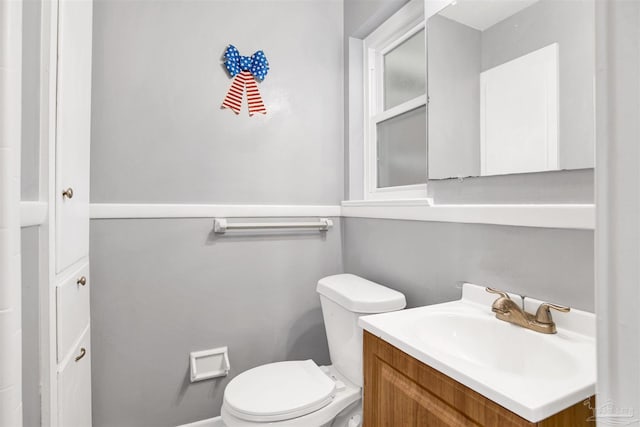 6790 Data St, Pensacola, FL 32504 - half bathroom featuring vanity and toilet