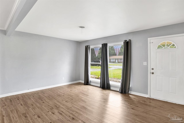 6790 Data St, Pensacola, FL 32504 - foyer with wood finished floors and healthy amount of natural light