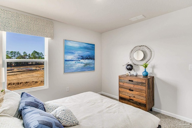 bedroom featuring carpet flooring