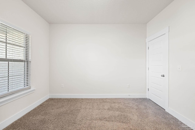 unfurnished room with carpet floors