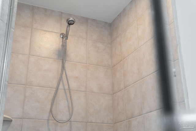 room details featuring tiled shower